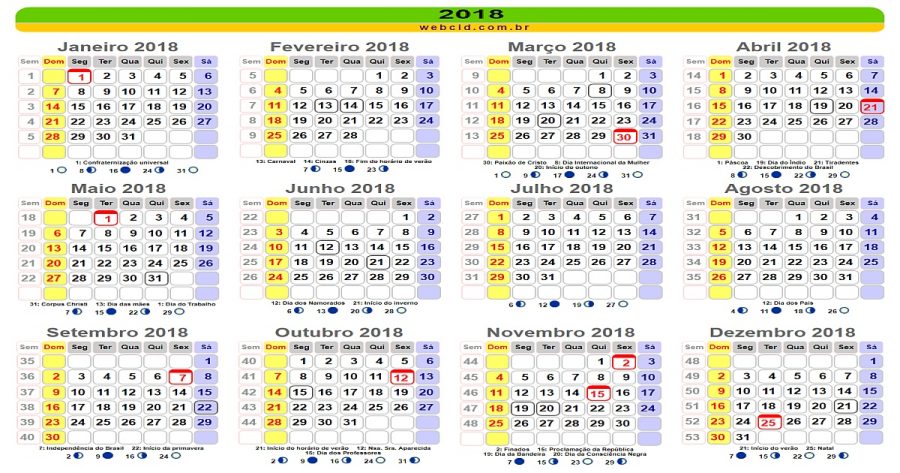 Feriados Nacionais : Confira A Lista De Feriados E Pontos Facultativos ...